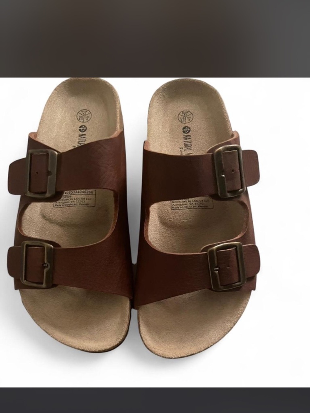 Brown Double-Buckle Women’s Sandals